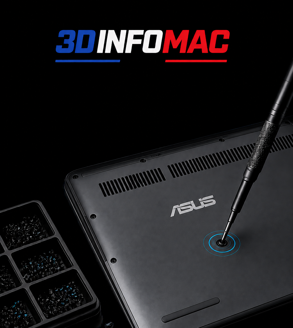 remplacement des vis de fixation pour ordinateurs portables ASUS.