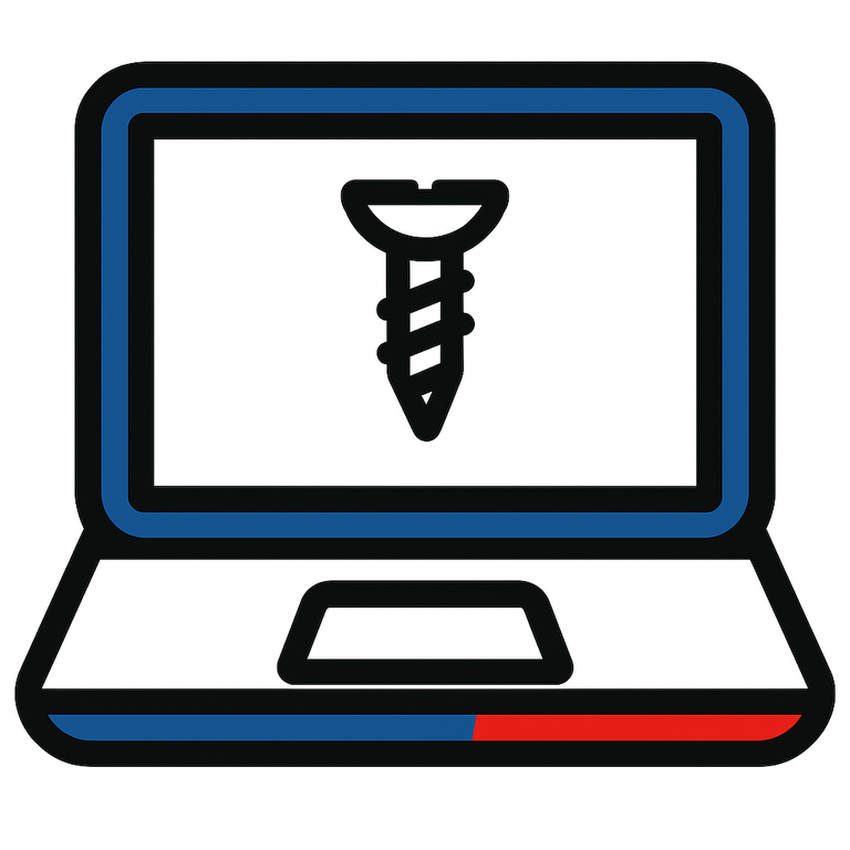 Retirer une vis bloquée dans un PC portable asus    