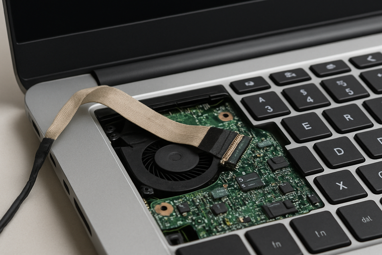 Changer la nappe d'écran du PC portable asus